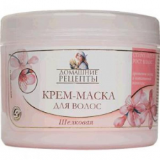 Крем-маска для волос "Шелковая" от Домашние рецепты
