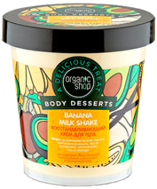 Крем для тела Восстанавливающий Banana Milk Shake Body Desserts от Organic Shop