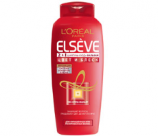 Шампунь  Цвет и Блеск для окрашенных волос  Elseve от L' Oreal