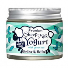 Маска для лица Premium Sheep Milk Yogurt with Green Teа от Holika Holika
