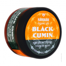 Турецкая маска для волос Black Cumin восстановление и блеск серии Hammam organic oils от Natura Vita