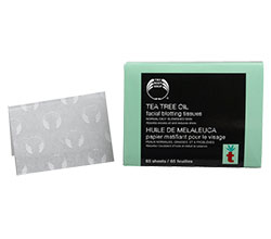 Матирующие салфетки Papier Matifiant Visage Tea tree oil от THE BODY SHOP