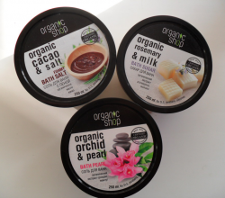 Жемчуг, сахар и соль для ванн от Organic shop