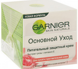 Питательный защитный крем для лица "Основной уход" от Garnier