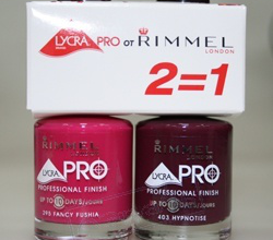 Набор лаков для ногтей Lycra Pro № 295 Fancy Fushia + № 403 Hypnotise от RIMMEL