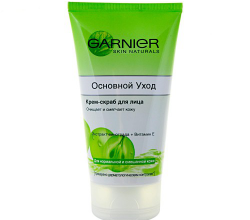 Крем-скраб для лица "Основной уход" от Garnier
