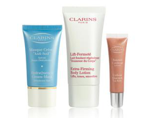 Миниатюры Clarins в подарок в Рив Гош