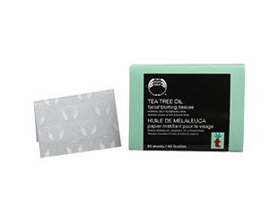 Матирующие салфетки Papier Matifiant Visage Tea tree oil от THE BODY SHOP