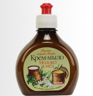 Крем мыло "Молоко и мёд" от Рецепты бабушки Агафьи