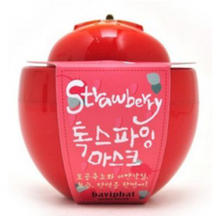 Маска для лица глубоко очищающая и стягивающая поры Strawberry Toxifying Mask от Baviphat