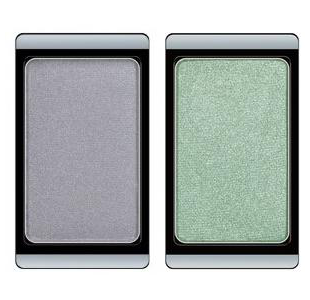 Тени для век Eyeshadow duochrome (оттенки 278 Violet gemstone и 246 Green atlantis) от Artdeco