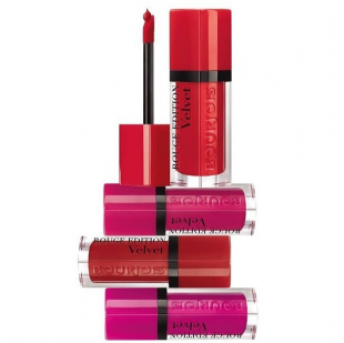 Жидкая матовая помада Rouge Edition Velvet Lipstick (оттенки № 07 Nude-Ist и № 03 Hot Pepper) от Bourjois