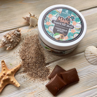 Сахарно-солевой скраб для тела Magic Sugar and Salt Skrab "Кокосовый фреш" от Дары Лета
