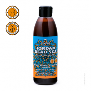 Иорданский бессульфатный шампунь Jordan Dead Sea укрепление и питание серии Hammam organic oils от Natura Vita
