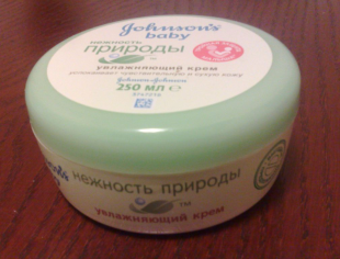 Увлажняющий крем "Нежность природы" от Johnson's baby