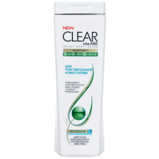 Шампунь для чувствительной кожи головы от CLEAR vita ABE