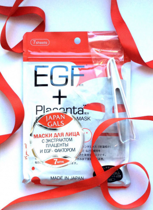 Маски для лица Facial Essence Mask с плацентой и EGF-фактором от Japan Gals