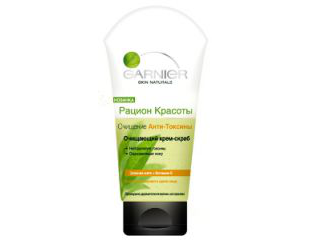 Очищающий крем-скраб «Рацион красоты» Анти-Токсины от Garnier
