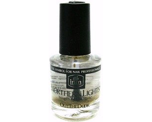 Сушка для лака с золотыми голографическими блестками с кисточкой от Northern Lights