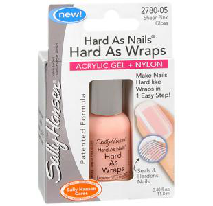 Акриловый укрепляющий лак для ногтей MAKE UP HARD AS NAILS HARD AS WRAPS от Sally Hansen