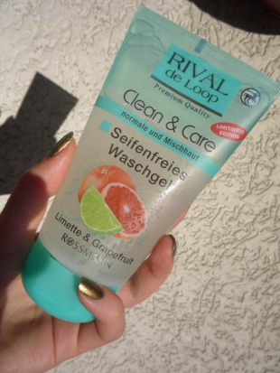 Гель для умывания Clean & Care Seifenfreies Waschgel Limette & Grapefruit от Rival de Loop
