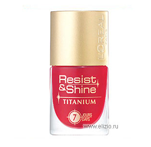 Устойчивый лак для ногтей Resist & Shine Titanium от L'Oreal