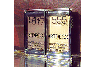 Матовые тени для век (оттенки № 517, 555) от Artdeco