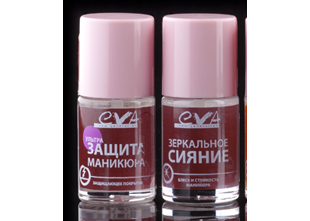 Средства для ногтей "Защита маникюра" и "Зеркальное сияние" от Eva