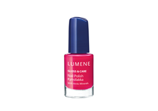 Лак для ногтей с минеральным комплексом Gloss & Care (оттенки № 6 Arctic Sky, № 8 Full of Berries) от Lumene