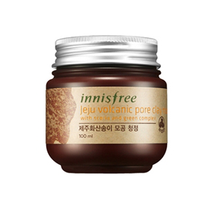 Маска для лица на основе вулканической глины Jeju Volcanic Pore Clay Mask от Innisfree