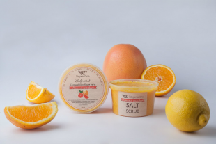 Соляной скраб для тела "Красный грейпфрут" от Organic Zone