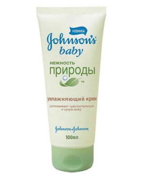 Крем детский увлажняющий «Нежность природы» от Johnson's baby