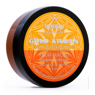 Марокканское крем-масло Gold Argan интенсивное питание серии Hammam organic oils от Natura Vita