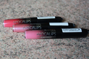 Лаковая губная помада Apocalips (оттенки № 101 Celestial, № 201 Solstice, № 401 Aurora) от Rimmel