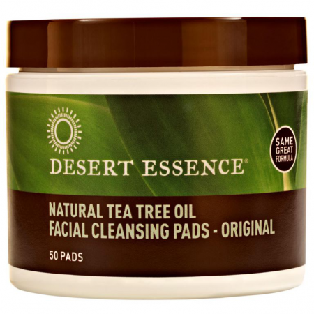 Чистящие ватные диски для лица Natural Tea Tree Oil от Desert Essence