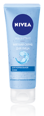 Мягкий скраб для лица Aqua Effect КРАСОТА и СВЕЖЕСТЬ от Nivea