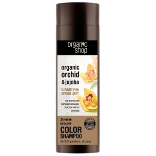 Шампунь для волос "Яркий цвет" Золотая орхидея от Organic Shop