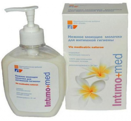 Нежное моющее молочко для интимной гигиены Intimo+Med от НПО "Эльфа"