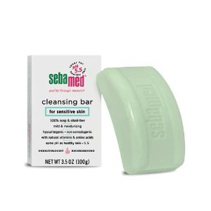 Моющий твердый крем для лица (в виде мыла) (cleansing bar) от Sebamed