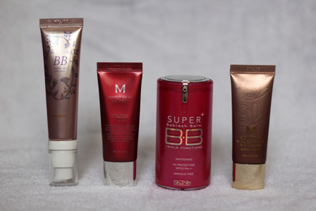 Тональные BB кремы: Trouble Care BB Cream SPF27 от Innisfree, BB cream SPF42 от Missha M Perfect и др.