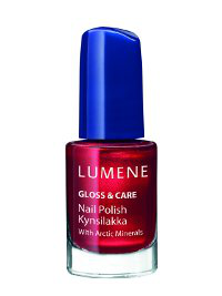 Лак для ногтей с минеральным комплексом Gloss & Care (оттенок № 5 Клюквенный) от Lumene