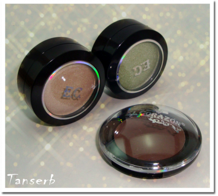Компактные тени для век Eye Shadow (оттенки № 86, 87, 31) от El Corazon