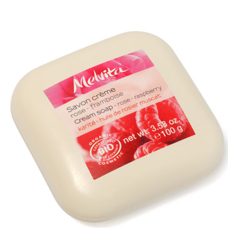Органическое крем-мыло «Роза и Малина» от Melvita