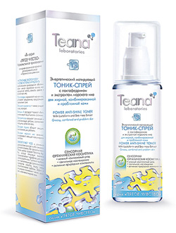 Энергетический матирующий тоник-спрей для лица Т2 от Teana