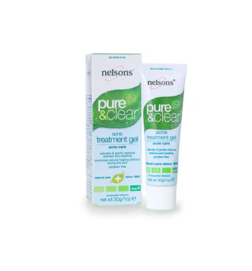 Гель против угревой сыпи Pure & Clear, Acne Treatment Gel от Nelsons