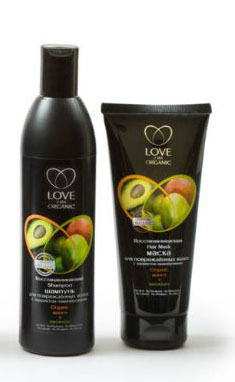 Шампунь и маска "Organic манго + авокадо" с эффектом ламинирования от Love 2 mix Organic